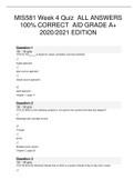 MIS581 Week 4 Quiz  ALL ANSWERS 100&percnt; CORRECT  AID GRADE A&plus;  2020&sol;2021 EDITION