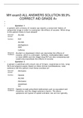 MH exam3 ALL ANSWERS SOLUTION 99&period;9&percnt; CORRECT AID GRADE A&plus;