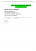 248 Final Exam Practice Questions Solved 100&percnt; Correct