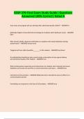 DSP 370-Final Exam Study Guide&vert; Questions Answered 100&percnt; Correct&vert; Rated A