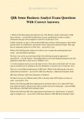 Qlik Sense Business Analyst Exam Questions With Correct Answers&period;