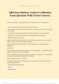 Qlik Sense Business Analyst Certification Exam Questions With Correct Answers&period;