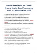 NUR 257 Exam &vert; Aging and Chronic Illness in Nursing Exam &vert; Answered and Rated A&plus; &vert; 2024&sol;2025 Exam Guide