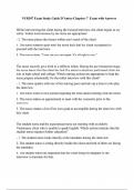 NUR307 Exam Study Guide D&rsquo;Amico Chapters 7 Exam with Answers