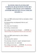 ILLINOIS CRSS EXAM 2024-2025  COMPLETE 200 QUESTIONS WITH 100&percnt; CORRECT DETAILED AND VERIFIED  ANSWERS BRAND NEW EXAM ALREADY GRADED A&plus;