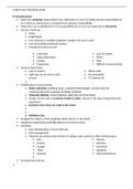 NURSING 3370 - Critical Care Final Study Guide.