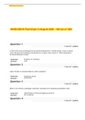 NURS 6501N Final Exam 2  Graded A Plus