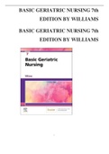 BASIC GERIATRIC NURSING 7th EDITION BY WILLIAMS