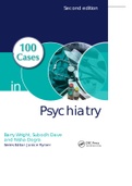 100 case in Psychiatry Second Edition. Questions and Answers, Graded A+