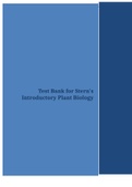 Test Bank for Stern's Introductory Plant Biology, 14e (Bidlack)