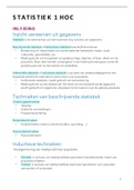 Volledige samenvatting HOC Statistiek van de Gedragswetenschappen 1
