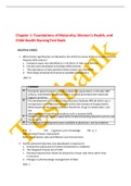 Nur201  Foundations of Maternity&comma; Women&rsquo;s Health&comma; and Child Health Nursing Test Bank-mckinney-evolve resources for-maternity Latest