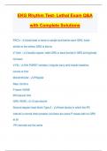 EKG Rhythm Test- Lethal Exam Q&A with Complete Solutions