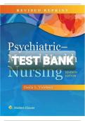 Test bank psychiatric mental health nursing 7th edition videbeck &semi;Complete solution&comma; Alpha A&plus; GRADED