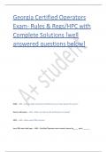 Georgia certified operators exams