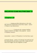 Ballistics exam solution chap 18