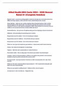 Allied Health EKG Cards 2024 &ndash; 2025 Newest Rated A&plus; &lpar;Complete Solution&rpar;