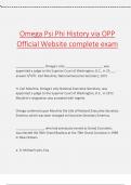 Omega Psi Phi History via OPP Official Website complete exam