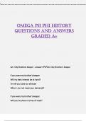 Omega Psi Phi History questions and answers graded A&plus;