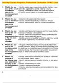  Security Program Integration Professional Certification &lpar;SPIPC&rpar; Exam
