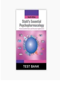 TB Stahls-Essential-Psychopharmacology-4th-Edition-Test-Bank-Tank