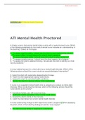 NURSING 404ATI Mental Health Proctored GRADED A+