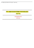 PYC4808 Ecosystemic Psychology Exam Prep - A Comprehensive Guide 