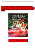 TEST BANK - ESSENTIALS OF HUMAN ANATOMY AND PHYSIOLOGY 13TH EDITION AUTHOR&colon; ELAINE N&period; MARIEB&comma;  SUZANNE M&period; KELLER NEWEST VERSION COMPLETE A&plus; GUIDE 