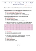 Advanced Cardiovascular Life Support Exam Version B &lpar;50 questions and answers&rpar; Graded 100&percnt; Score