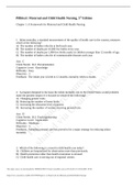 NURS 807 COLLECTION _Chapter 1 to Chapter 10 Quizzes all Graded - University of New Hampshire