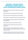 Chapter 01&colon; The Evolution of  Professional Nursing Cherry &  Jacob&colon; Contemporary Nursing&colon; Issues