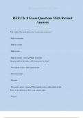 REE Ch&period; 8 Exam Questions With Revised Answers