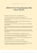 SPMT 217 Test 3 Exam Questions With Correct Answers&period;