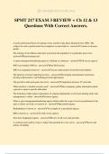 SPMT 217 Module 4 Exam Questions With Correct Answers&period;