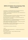 SPMT 217 Module 4 Exam Questions With Correct Answers&period;