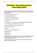 NUR10005 - Wound Management Exam Study Guide 