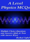 A Level Physics Multiple Choice Questions and Answers (Quiz & Tests with Answer Keys) by Arshad