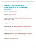 Samenvatting tentamenStof  Hoogtepunten uit de pSycHologie  2023&sol;2024 