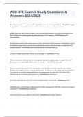 ASC 378 Exam 3 Study Questions & Answers 2024&sol;2025