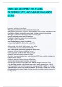 NUR 168&lowbar; CHAPTER 40&lowbar; FLUID&comma; ELECTROLYTE&comma; ACID-BASE BALANCE EXAM