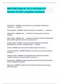 NUR 168 Chap 42&comma; 43&comma; & 44 Exam -3 Review -2 with complete solutions