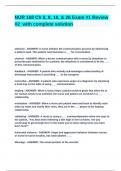 NUR 168 Ch 8&comma; 9&comma; 10&comma; & 26 Exam -1 Review -2 with complete solution&period;