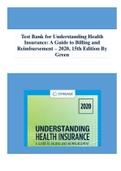 Test Bank for Understanding Health Insurance A Guide to Billing and Reimbursement – 2020, 15th Edition By Green