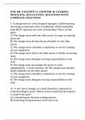 NUR 168  CONCEPTS 3&colon; CHAPTER 10&colon; LEADING&comma; MANAGING&comma; DELEGATING&colon; QUESTIONS WITH COMPLETE SOLUTIONS
