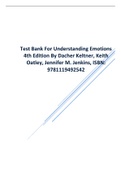 Test Bank For Understanding Emotions 4th Edition By Keltner