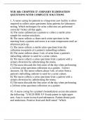 NUR 168&colon; CHAPTER 37&colon; URINARY ELIMINATION QUESTIONS WITH COMPLETE SOLUTIONS