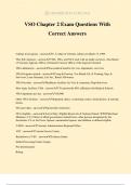 VSO Chapter 2 Exam Questions With Correct Answers