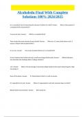 Alcoholedu Final With Complete Solutions 100&percnt; 2024&sol;2025