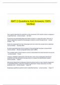  AMT 2 Questions And Answers 100&percnt; Verified&period;