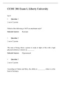 CCOU 301 Exam 1 (Set-4) complete Solutions